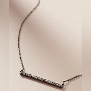 Nadri Delicate Bar Necklace